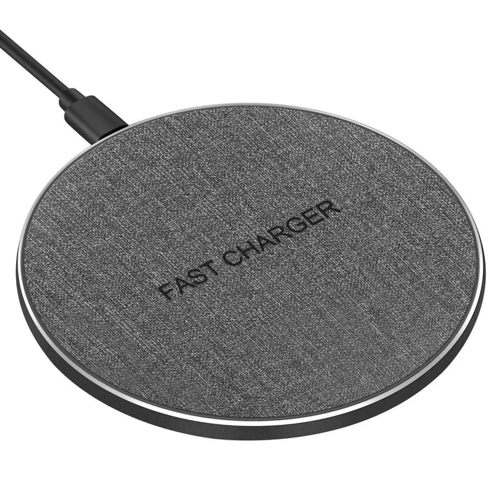 Universal fast wireless charging pad, a versatile gadget for powering multiple Qi-compatible devices quickly.