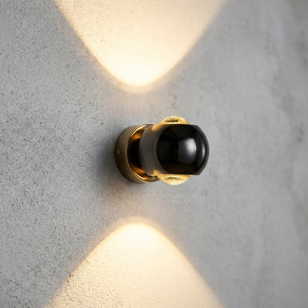 Sleek Glintara modern LED wall fixture, dimmable for ambient lighting, perfect for contemporary home decor.