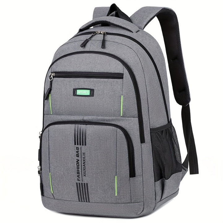 Functional men's large travel backpack, ready for any adventure or daily commute.