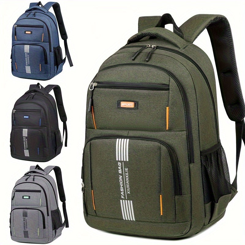 Comfortable men's everyday & travel backpack, featuring ergonomic design for long wear.