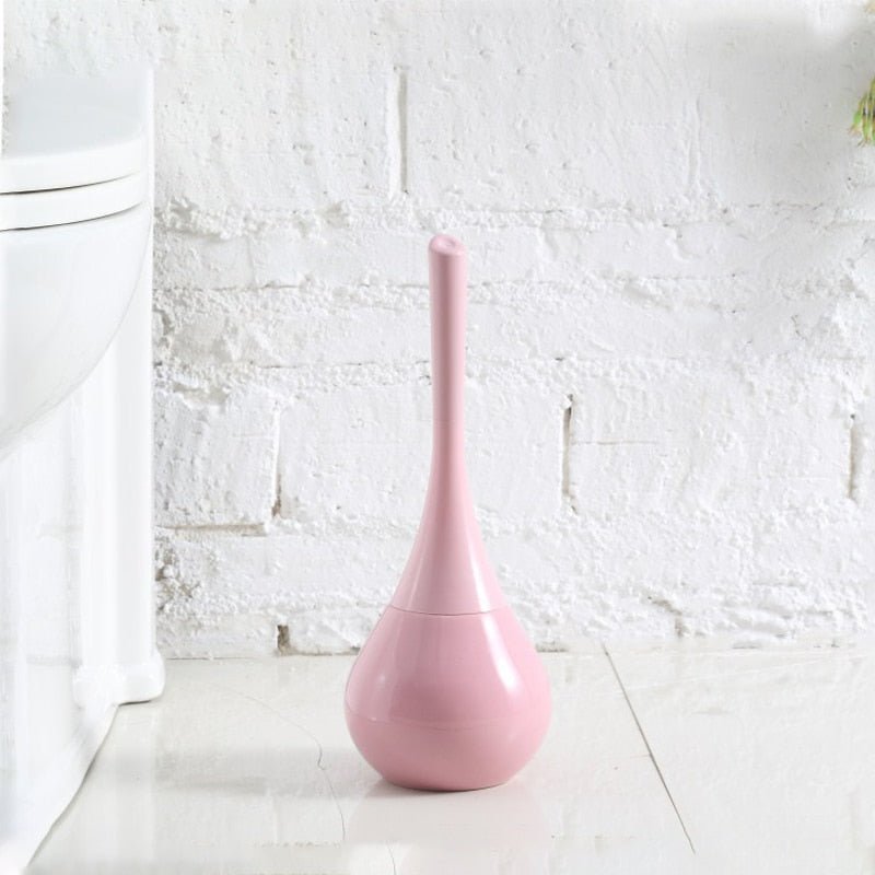 Sleek gold silicone toilet brush, a premium bathroom accessory for superior deep cleaning.