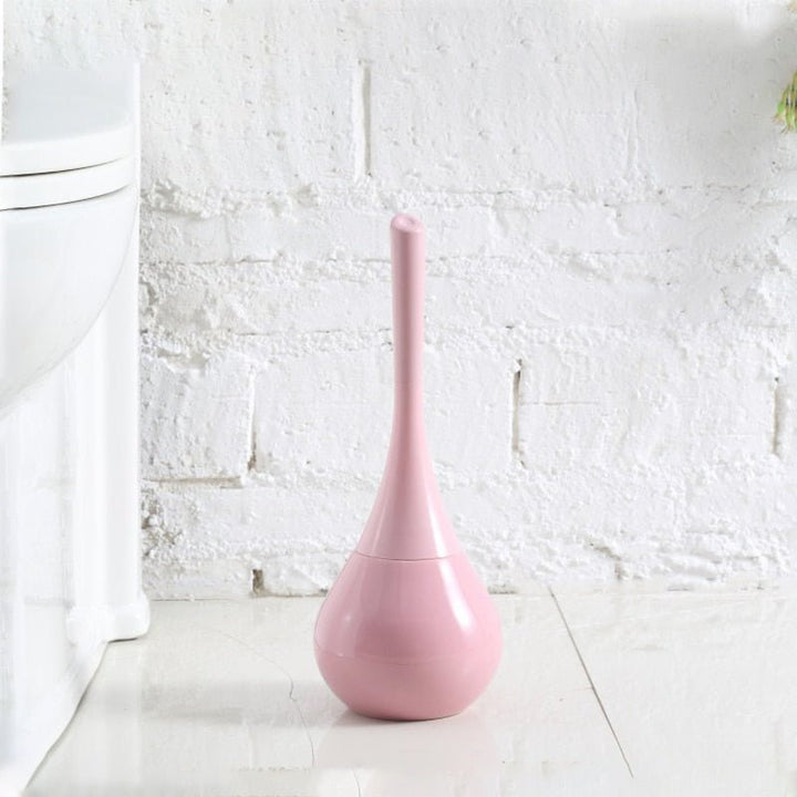 Sleek gold silicone toilet brush, a premium bathroom accessory for superior deep cleaning.