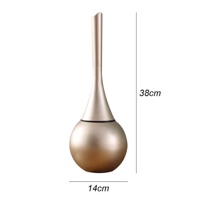 Sleek modern toilet brush for deep bathroom cleaning; a hygienic home cleaning tool.