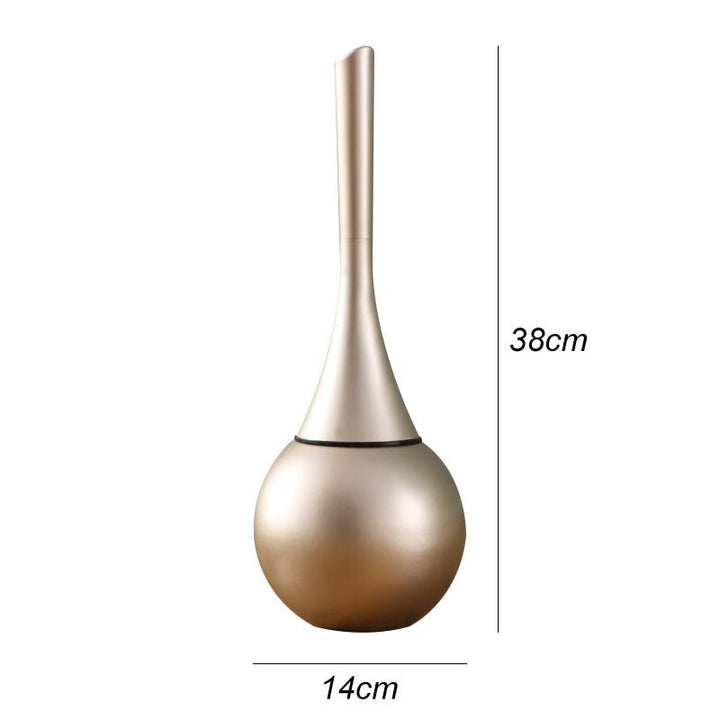Sleek modern toilet brush for deep bathroom cleaning; a hygienic home cleaning tool.