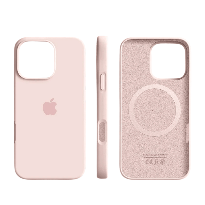 Unisex magnetic iPhone cover, soft silicone case for MagSafe, supports wireless charging & offers slim protection.