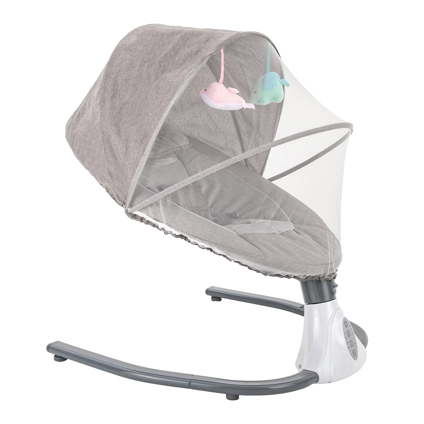 Comforting baby bouncer and rocker with remote, Bluetooth speaker, and USB music for nursery essential.