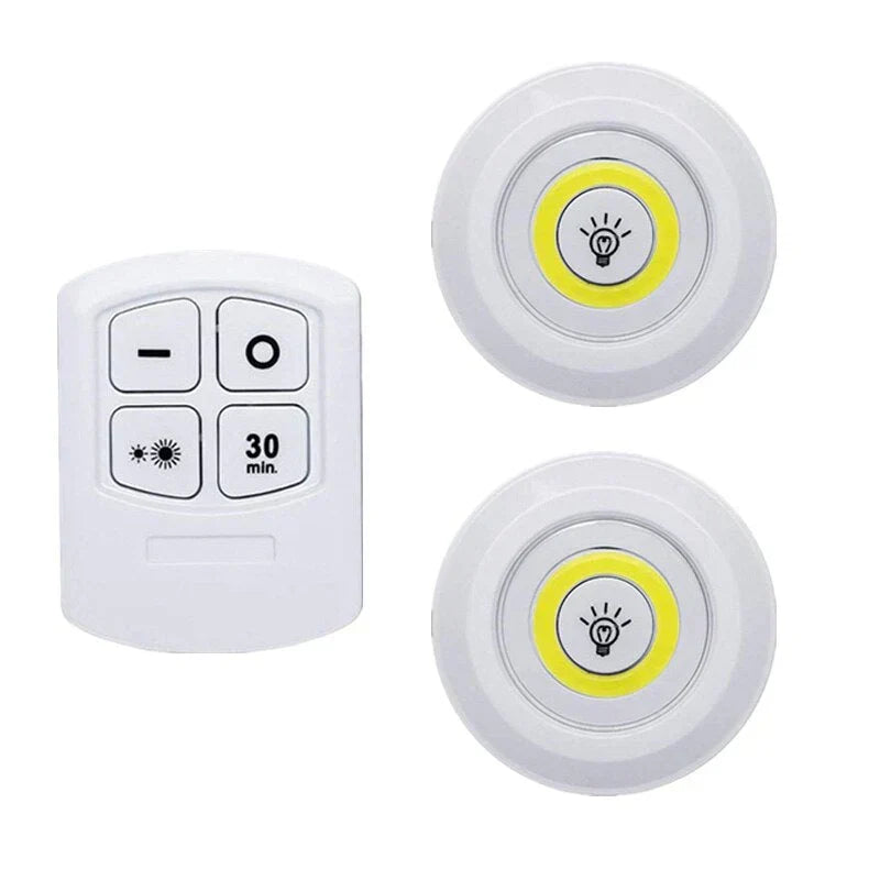 Versatile smart LED puck lights, warm white or cold white options, perfect for home ambiance lighting.