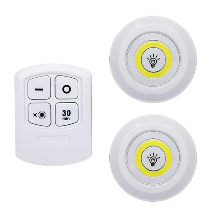 Versatile smart LED puck lights, warm white or cold white options, perfect for home ambiance lighting.