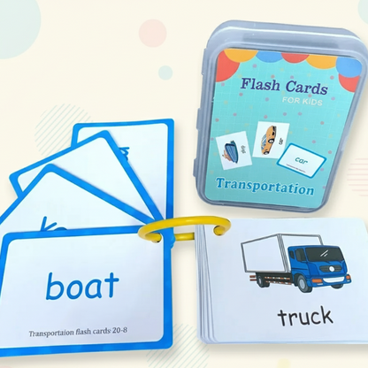 SmartyCards bright English vocabulary flashcards, making early learning fun for kids