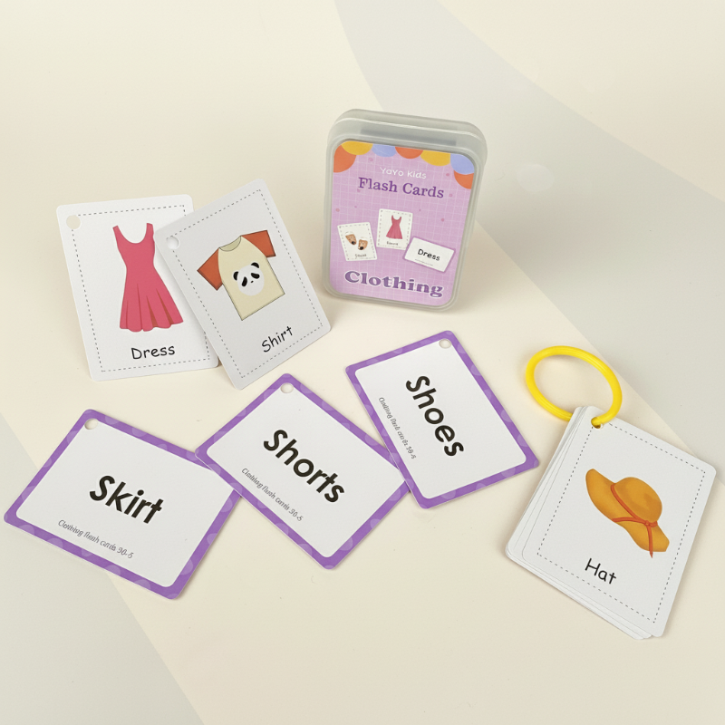 Early learning English vocabulary cards by SmartyCards, vibrant and engaging design