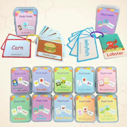 Set of SmartyCards cheerful English word learning cards, perfect for young students