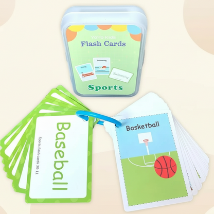 Preschool English language development with SmartyCards cheerful flashcard set