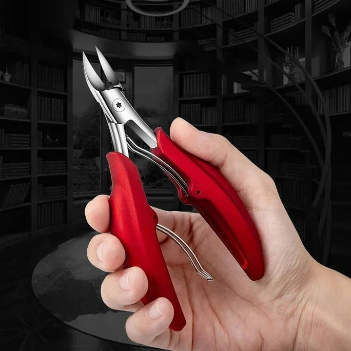Durable SNIPFORCE PRO stainless steel toenail clippers. Ergonomic design ensures precise, long-lasting foot & nail care.