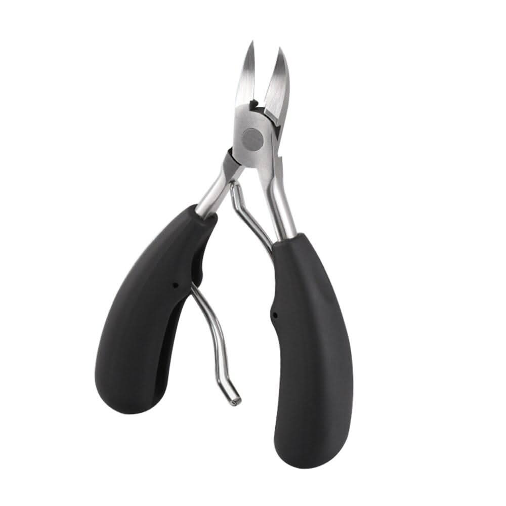 Ergonomic SNIPFORCE PRO toenail clippers for thick nails. Stainless steel foot care tool for personal grooming & hygiene.