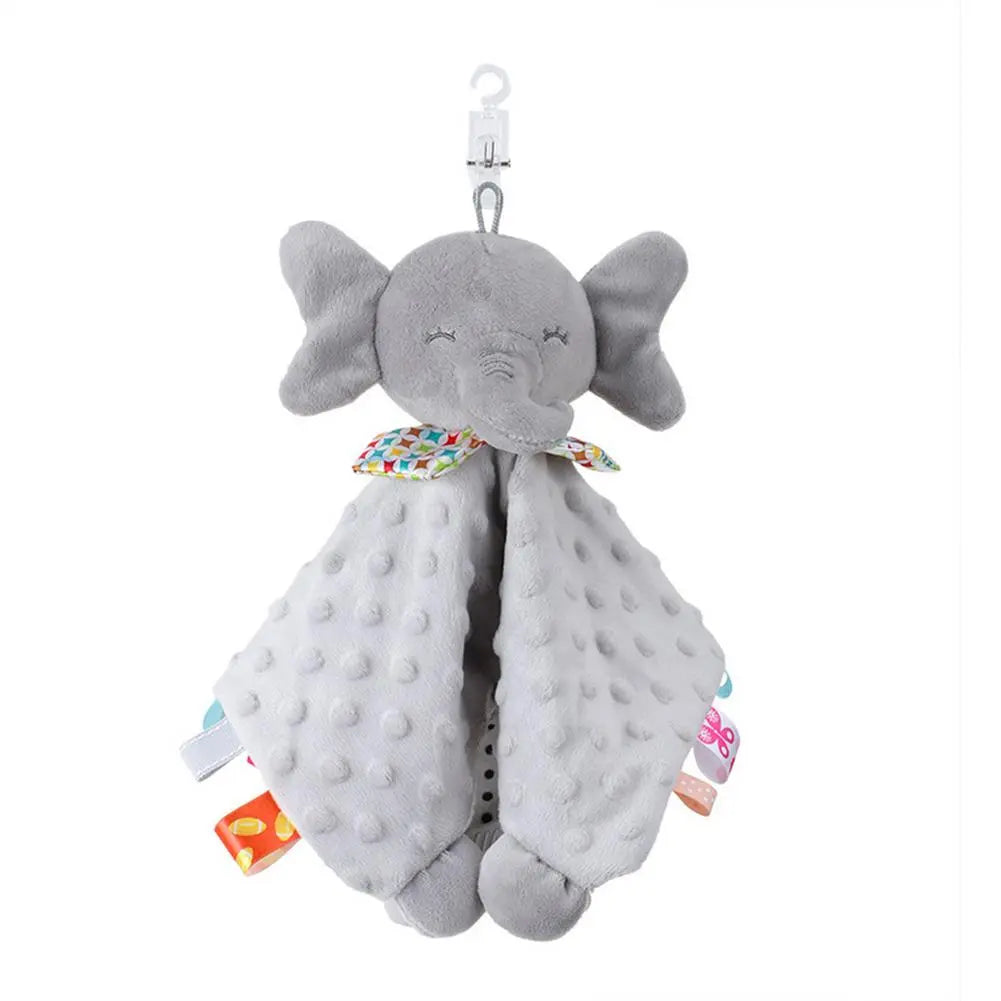 Cozy baby deer plush blanket with durable teether, a perfect newborn essential
