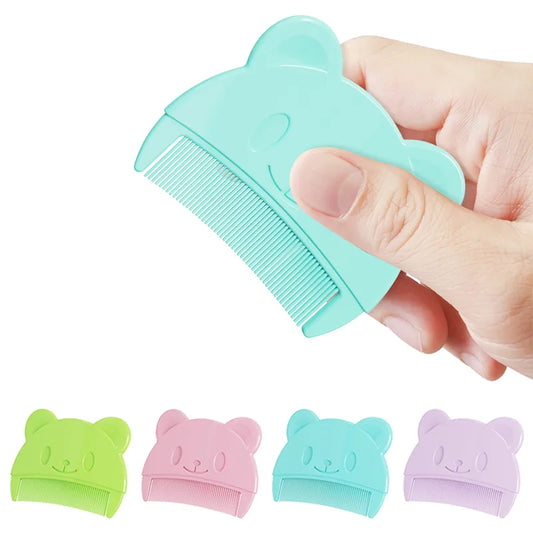 Soft bristled baby hair brush & comb set for delicate newborn scalps, gentle infant grooming.