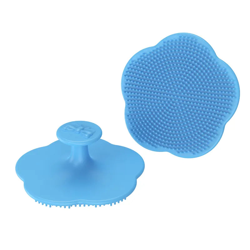 Baby bath accessories: gentle detangler brush and comb for newborn wet or dry hair.