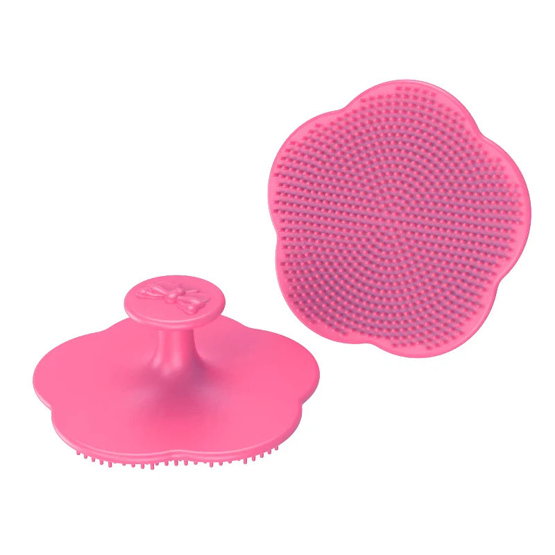 Ergonomic design baby hair brush and comb for easy and gentle use on infant delicate scalps.