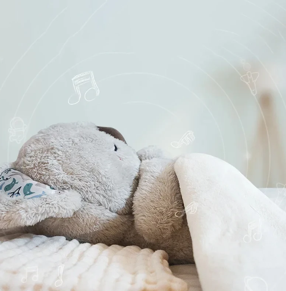 Adorable Koala plush toy with soft fur, designed as a breathing sleep aid to soothe and comfort anxious children.