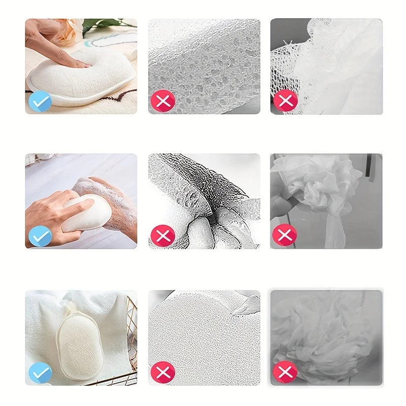 Baby shower gift: soft cartoon animal bath sponge, ideal gentle scrub for baby's sensitive skin