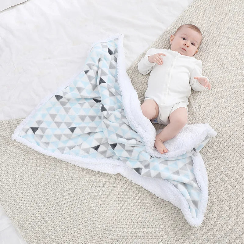 Cozy newborn essentials: soft fleece baby blanket for ultimate comfort.