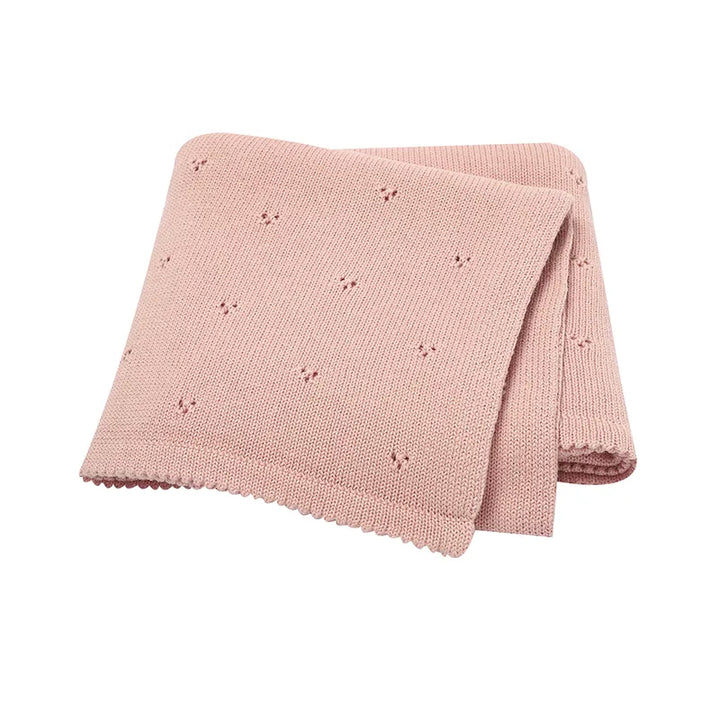Soft cotton baby blanket, cozy quilt for newborns. Perfect nursery essential & baby shower gift.