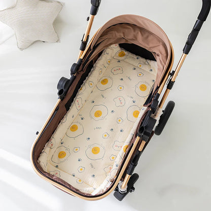 Plush cotton cushion designed for baby stroller comfort and warmth