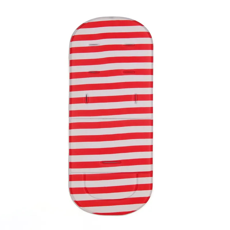 Easy clean baby stroller seat pad, cotton fabric, quick drying, pink