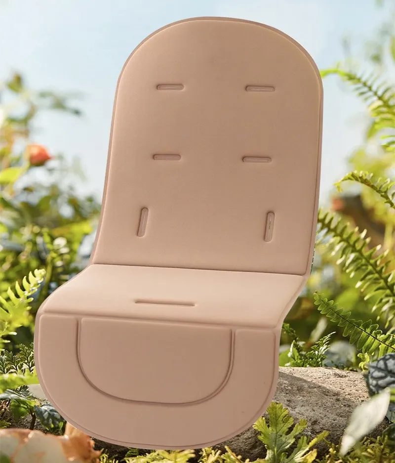 Thick cotton baby stroller seat pad, grey, padded for extra comfort