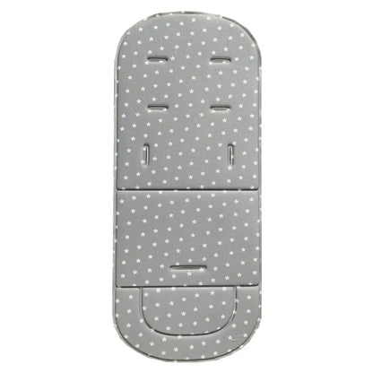 Comfortable baby stroller insert pad, white cotton, for infant support