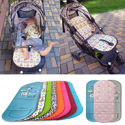 Soft cotton baby stroller seat cushion pad for infant comfort, universal fit pushchair liner