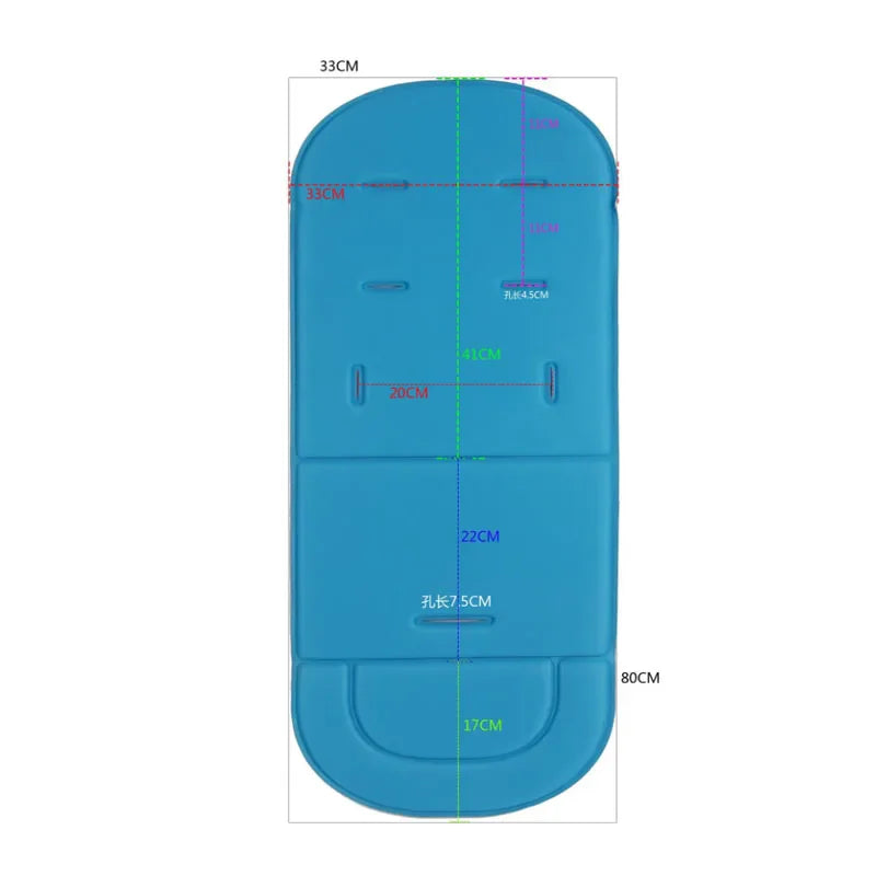 Universal baby stroller seat cushion pad, a soft cotton liner for enhanced infant comfort