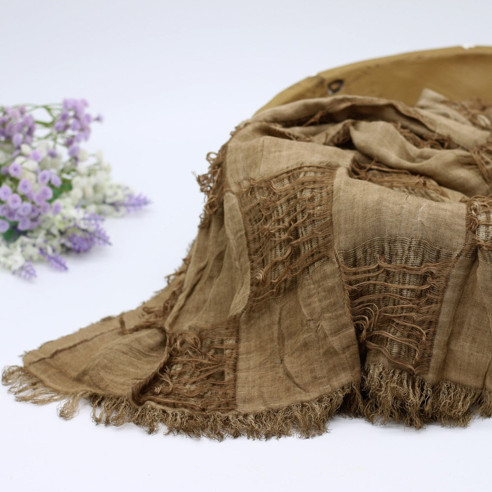 Close-up of textured soft cotton baby swaddle blanket, gentle on skin