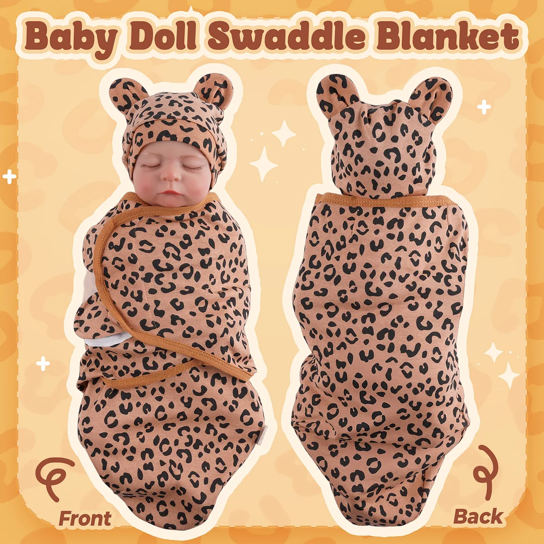 Infant comfort swaddle wrap with coordinating beanie hat, gentle on skin, pink
