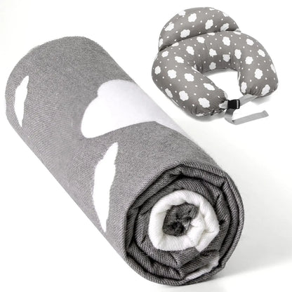 Removable soft cotton pillowcase for baby nursing pillow, featuring a gentle print for nursery