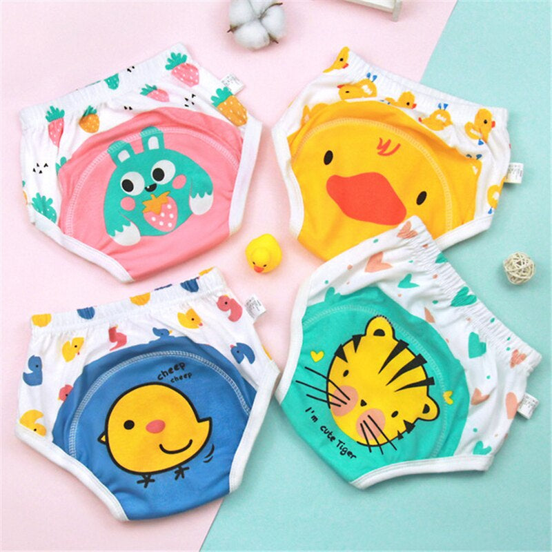 Soft cotton reusable cloth training pants for toddlers, eco-friendly potty training solution