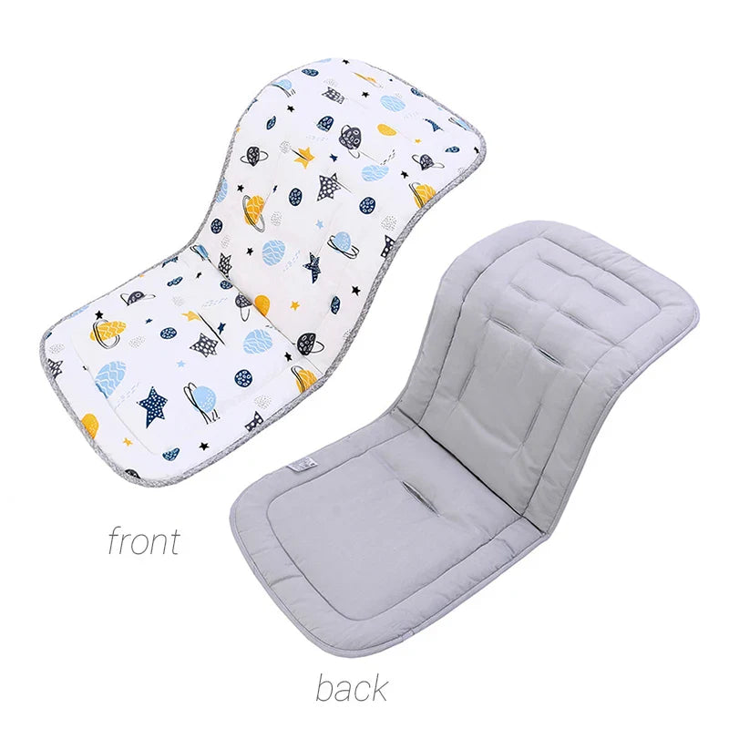 Infant seat liner, breathable cotton, reversible, universal fit for any baby stroller