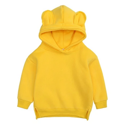 Light blue cotton cartoon ear adult hoodie, perfect for cozy fall fashion and everyday comfort