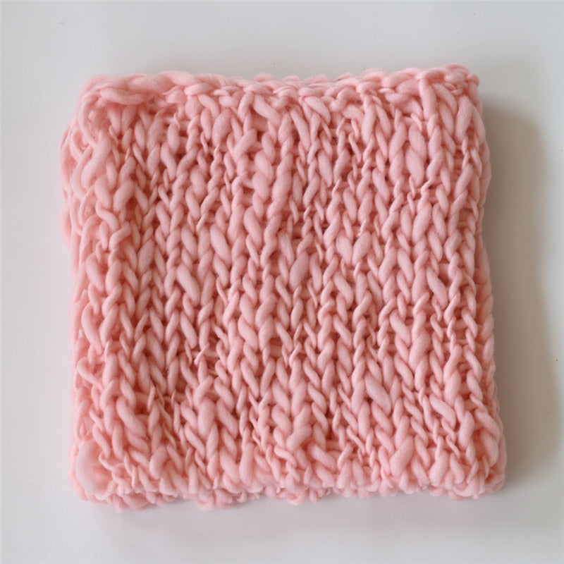 Versatile cotton blend infant photography blanket, perfect for studio props.