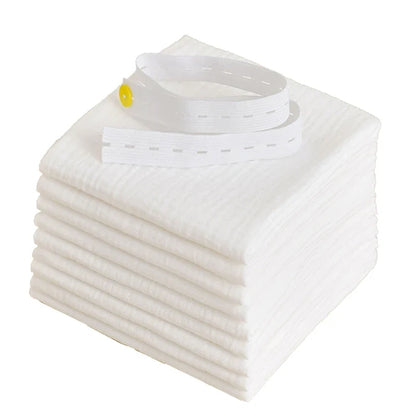 Breathable and soft reusable cotton gauze diaper, essential for newborn care