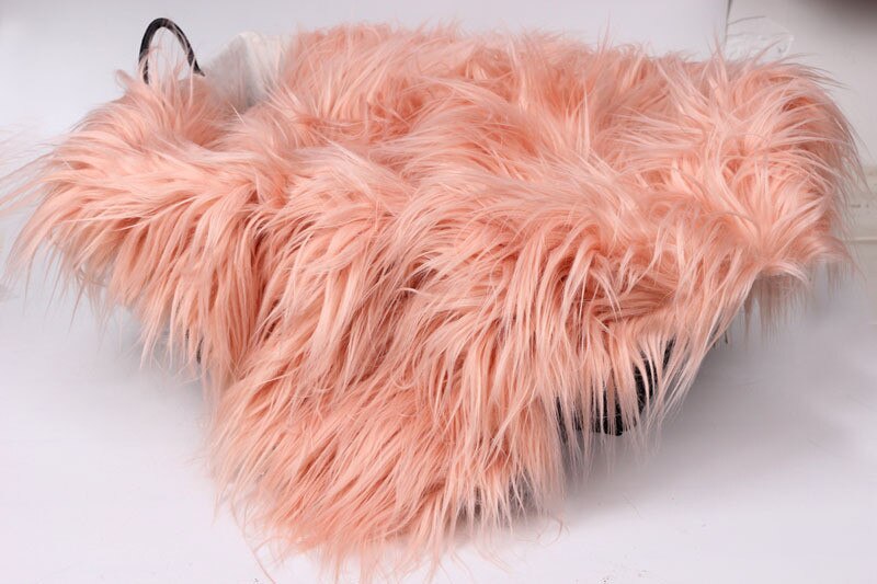 Delicate purple faux fur baby blanket, charming prop for infant photos