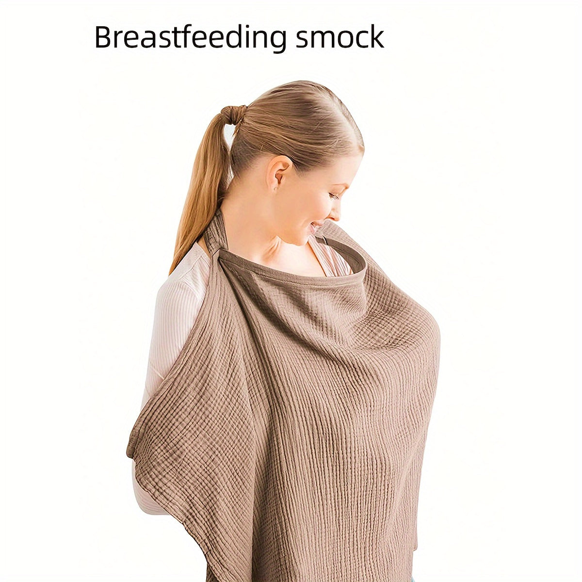 Versatile maternity nursing cover in breathable cotton, suitable for stylish and private feeding.