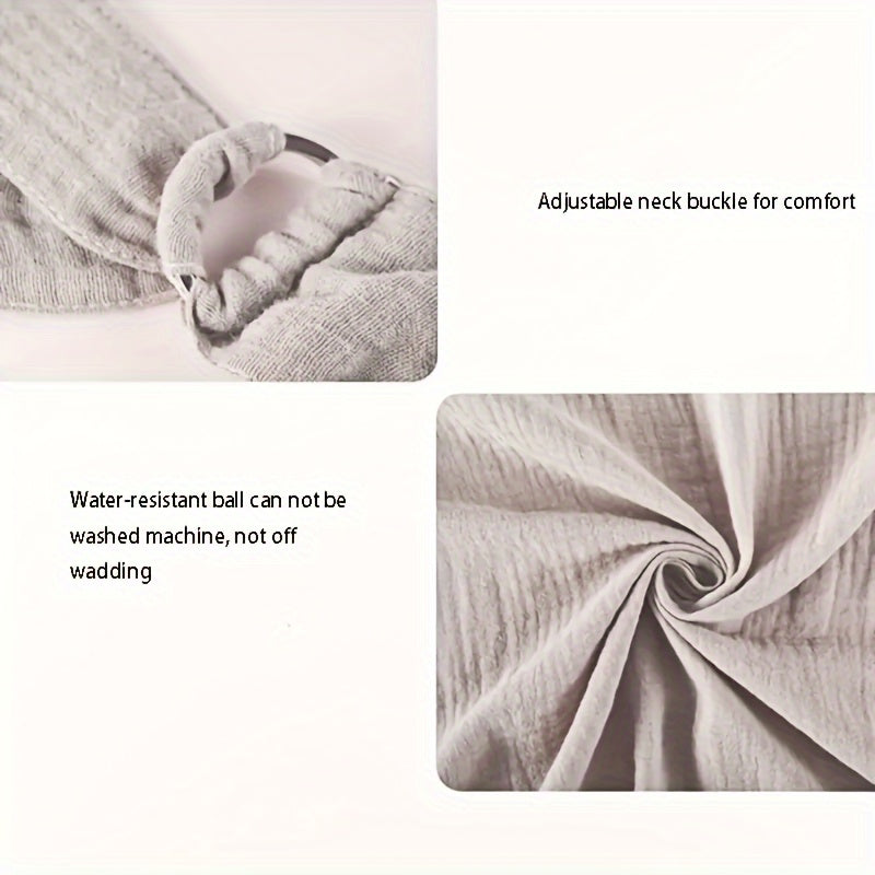 Elegant black cotton nursing scarf, a stylish and practical gift for new mothers.