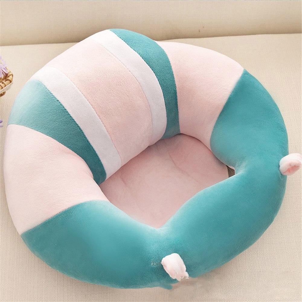 Soft baby chair for tummy time transition, animal support seat providing gentle back support