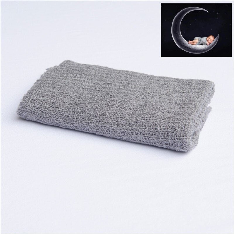 Premium quality knitted baby photography wrap, soft against infant skin