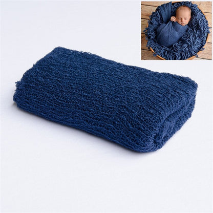 Infant photography essential: soft knitted wrap, adds texture and warmth to shots