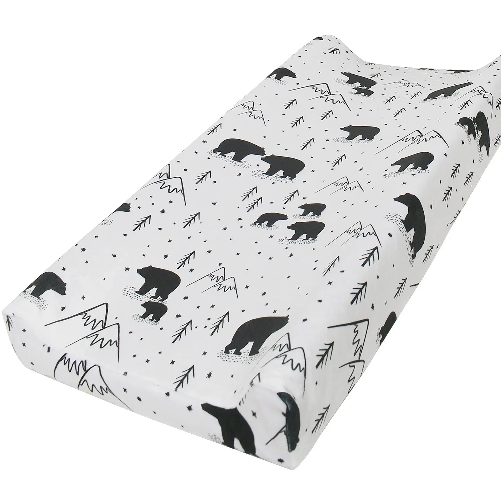Blue dinosaur print soft minky changing pad cover, fits standard changing pads, easy wash.