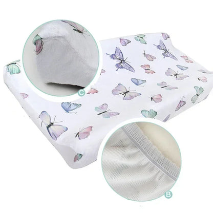 Gray and white chevron print soft minky baby changing pad cover for infant diaper changes.