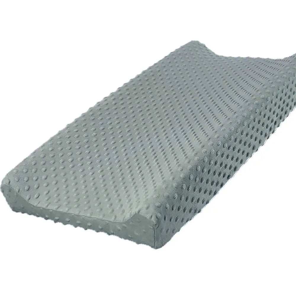 Soft minky reusable baby changing pad cover for travel, breathable & foldable