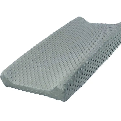 Soft minky reusable baby changing pad cover for travel, breathable & foldable
